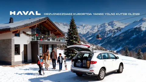 HAVAL bayramona yutuqli o‘yinni e’lon qiladi: KROKUS tog‘li dam olish majmuasiga uyushtiriladigan safarni yutib oling!